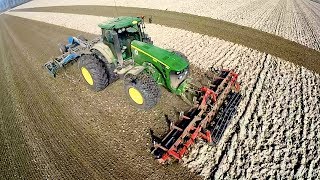 John Deere 8230 using iTEC Pro Automatic Turning  Wilhelmina Polder [upl. by Roth]