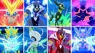 Pokémon Sword amp Shield  All Legendary Pokémon Signature Moves Crown Tundra [upl. by Yhcir717]