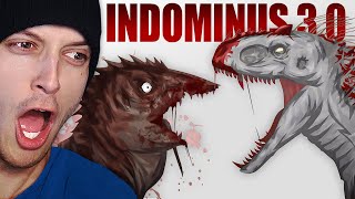 INDOMINUS REX 20 vs HANK the HYBRID Reaction [upl. by Verney424]