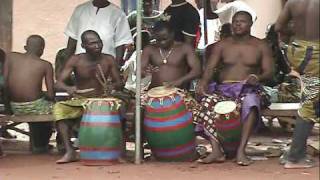 Agbadza dancing in Ghana [upl. by Ellehsad690]