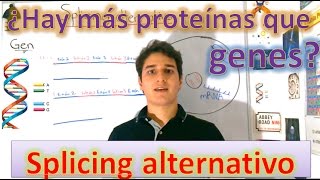 Splicing alternativo Síntesis de proteínas EN 5 MINUTOS [upl. by Nivek]