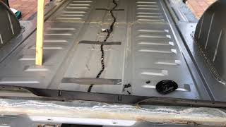 Mercedes Vito campervan W639 floor removal lifting [upl. by Arata]