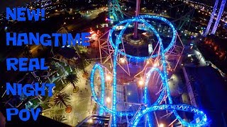 HANGTIME Roller Coaster NEW Nighttime POV 4K Knotts Berry Farm [upl. by Rosco]