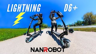 NANROBOT LIGHTNING VS D6 ELECTRIC SCOOTERS  RIDING FOOTAGE [upl. by Pan]