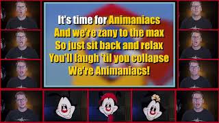 Animaniacs Theme  KARAOKE Lyric Video [upl. by Aidin940]