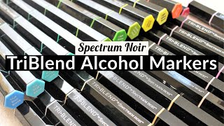 Spectrum Noir TriBlend Markers  How to colour with alcohol markers [upl. by Yniar]