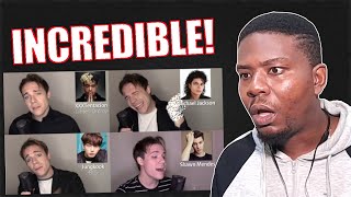 ONE GUY 54 VOICES With Music Famous Singer Impressions  REACTION [upl. by Kcod183]