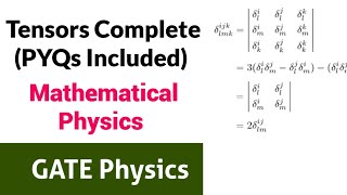 Tensors Complete with PYQs  GATE Physics  ✓ [upl. by Columba509]