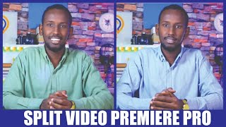 Sida loo sameeyo Split video Premiere pro  Isbarbar dhiga laba muqaal [upl. by Udale120]