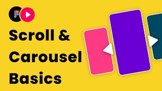 Basics of Scroll carousel interaction in Figma [upl. by Eiddam595]