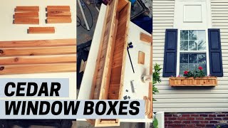 How to Build a Cedar Window Planter Box  Easy DIY Project [upl. by Adanar]