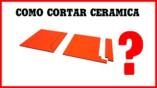 Como cortar ✂ cerámica en L y corte recto [upl. by Kcirdet105]