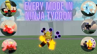 Roblox Ninja Tycoon Every Mode In Ninja Tycoon V43 Updated [upl. by Sawyer]