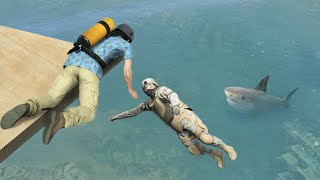 GTA 5 Water Ragdolls and Jumps episode 15 [upl. by Acinorehs]