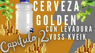 Cerveza Golden con Levadura Voss Kveik hace Cerveza en Casa Homebrew Cerveza Artesanal Saga [upl. by Ilaw]