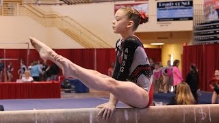 Whitney  Level 7 Gymnastics State Champion 38225 [upl. by Hsiekal343]