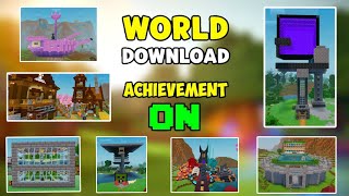 Minecraft 121 survival world download  Download map survival Mcpe 121  Mcpe world download [upl. by Einnep]