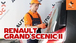 Wie RENAULT GRAND SCENIC 2 Scheibenwischer hinten wechseln TUTORIAL  AUTODOC [upl. by Kassaraba970]