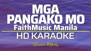 MGA PANGAKO MO  KARAOKE  Female Key G [upl. by Zile244]