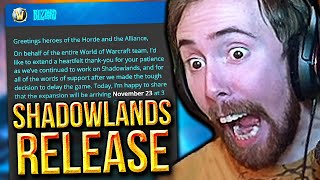 Shadowlands RELEASE DATE Asmongold Reacts to NEW Story Trailer [upl. by Dukie]