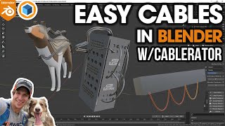 Creating EASY CABLES in Blender with CABLERATOR New Blender AddOn [upl. by Koslo]