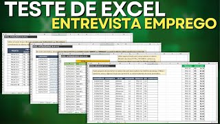 Resolução Prova de Excel de Entrevista de Emprego  Planilha Baixar Grátis  Processo Seletivo [upl. by Doehne]