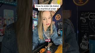 How to order a martini at a bar amp what dirty or dry means howtobecomeabartender martinilover [upl. by Ahtekal]