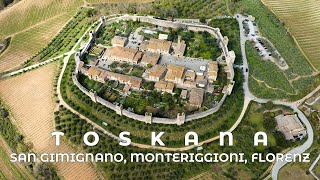 Toskana  San Gimignano Monteriggioni Florenz  Cinematic 4K [upl. by Orms525]