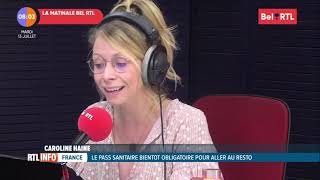 Vanessa Matagne La Matinale Bel RTL 13 juillet 2021 [upl. by Oniger]