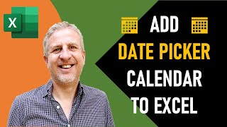 Install InCell Date Picker Calendar in Excel  Calendar Dropdown in Column  Excel 365 2016 2013 [upl. by Melvina163]