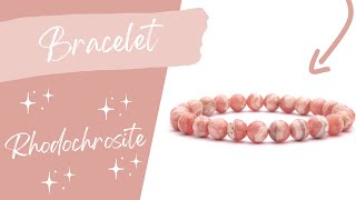 Bracelet Rhodochrosite [upl. by Krakow658]