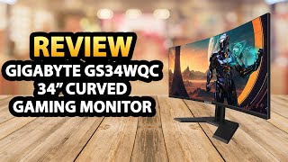 GIGABYTE GS34WQC 34quot 120Hz 1440P Curved Gaming Monitor ✅ Review [upl. by Margo]