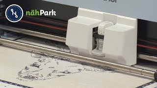 Brother Hobbyplotter SDX1200 Stickmuster im pes Format verarbeiten [upl. by Merfe]