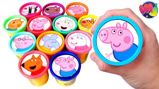 SORPRESAS DIVERTIDAS de PEPPA PIG y PLAY DOH 🌈 🐷 🎉 Videos de Peppa Pig para niños [upl. by Erbma]