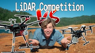 Ultimate LiDAR Drone Competition DJI LiVOX mid40 vs RIEGL miniVUX [upl. by Forward]