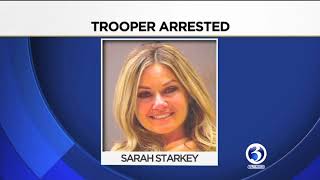 VIDEO CT state tropper charged with DUI [upl. by Ahseret]