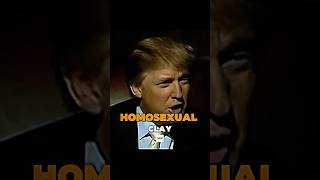 Donald Trump Explains Why People Are Homosexual [upl. by Nnep]