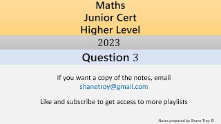 2023 JC HL Question 3 [upl. by Sedberry]