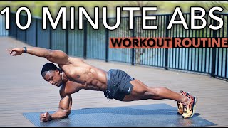 10 Minute Ab Routine NO EQUIPMENT  ASHTON HALL OFFICIAL [upl. by Ahsinra239]