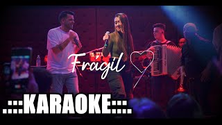 Q Lokura ft Valentina Marquez Fragil  KARAOKE [upl. by Nairrad904]