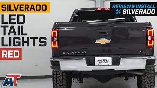 20142018 Silverado 1500 LED Tail Lights  Red Review amp Install [upl. by Solon]