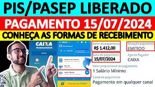 COMO SACAR O PISPASEP LIBERADO EM JULHO DE 2024 FORMAS DE RECEBIMENTO ABONO SALARIAL ANO BASE 2022 [upl. by Urian379]