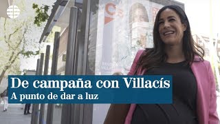 De campaña con Begoña Villacís a punto de dar a luz [upl. by Reisfield]