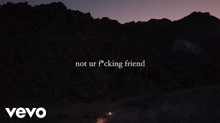 Jeremy Zucker  not ur friend Official Lyric Video [upl. by Wattenberg]