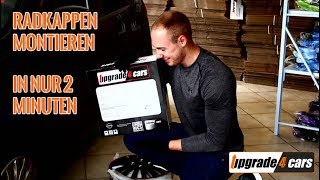 Radkappen Montageanleitung Radzierblenden montieren Wheel cover installation Tutorial [upl. by Sekoorb365]