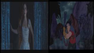 Beauty and the Beast Gaston Fights 2017 vs 1991 [upl. by Gere488]