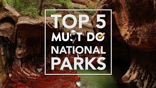 TOP 5 National Parks in the US  Must Do Travels [upl. by Eikcim]