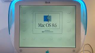 iBook G3 original 1999 model to Mac OS 86 [upl. by Nnaeitak697]