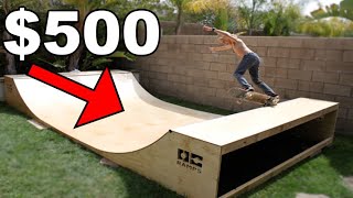 How To Build A Backyard Skatepark For CHEAP [upl. by Anaeli70]