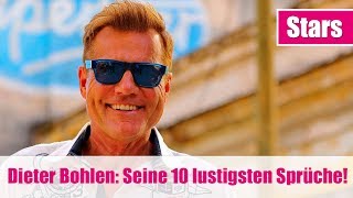 Dieter Bohlen Seine 10 lustigsten DSDSSprüche [upl. by Ahset133]